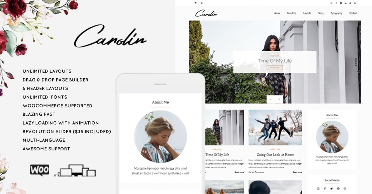 Fashion & Lifestyle WordPress Blog Theme icon