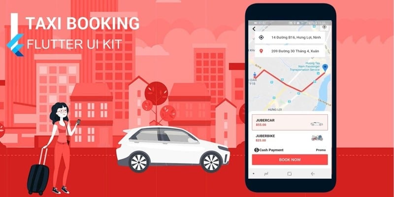 Taxi App - Flutter UI Kit by JeeTebe icon