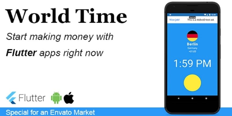 World Time - Flutter Mobile Application by Bgdlnchk icon