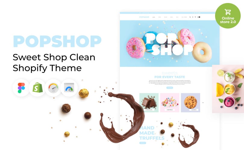 Popshop - Sweet Shop Clean Shopify Theme - TemplateMonster icon