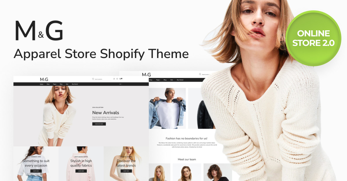 M & G - Apparel Responsive Clean Design Shopify Theme