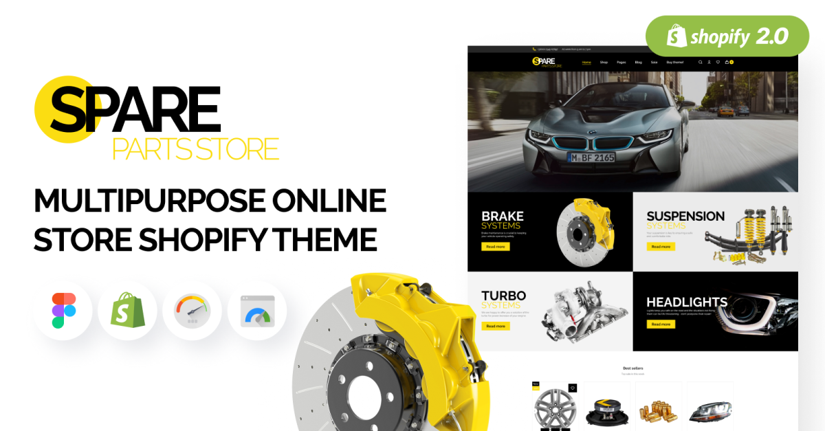 Spare - Auto Parts Shopify Theme, Automotive icon