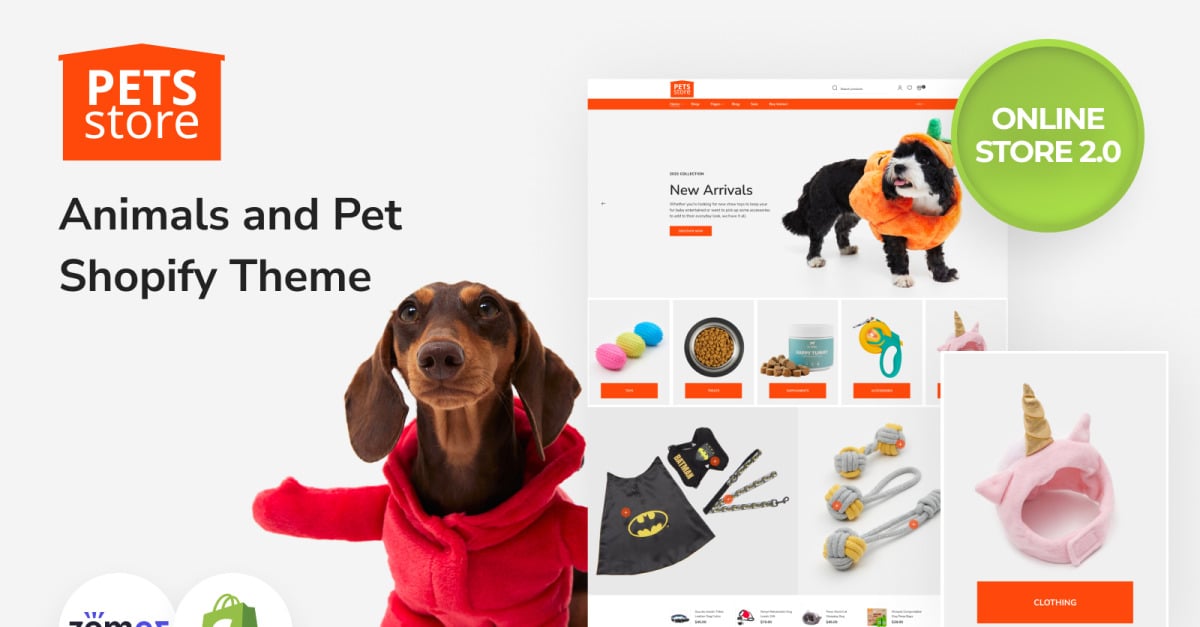 Animals and Pet Shop Responsive Online Store 2.0 Shopify Theme icon