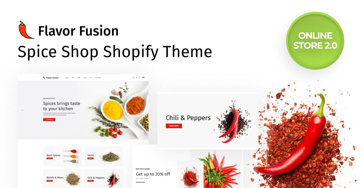 Flavor Fusion - Responsive Spice Shop Online Store 2.0 Shopify Theme icon