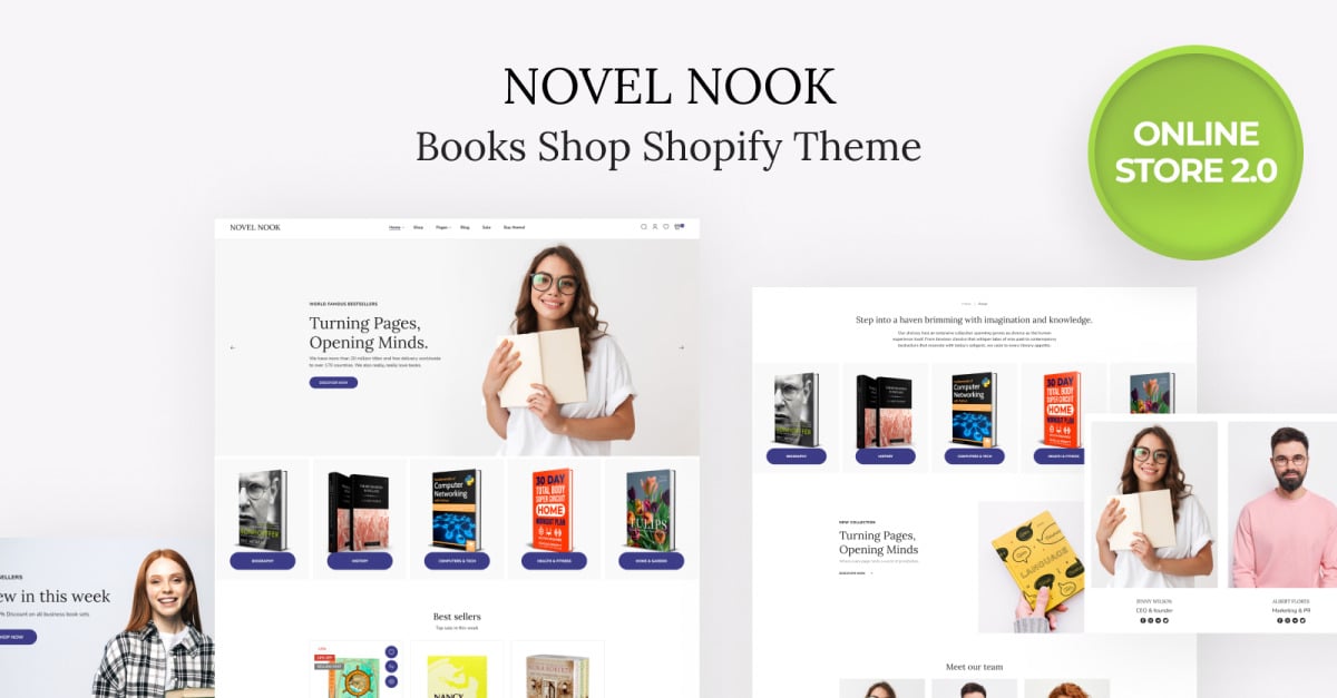 Novel Nook - Literature Online Store 2.0 Shopify Theme icon