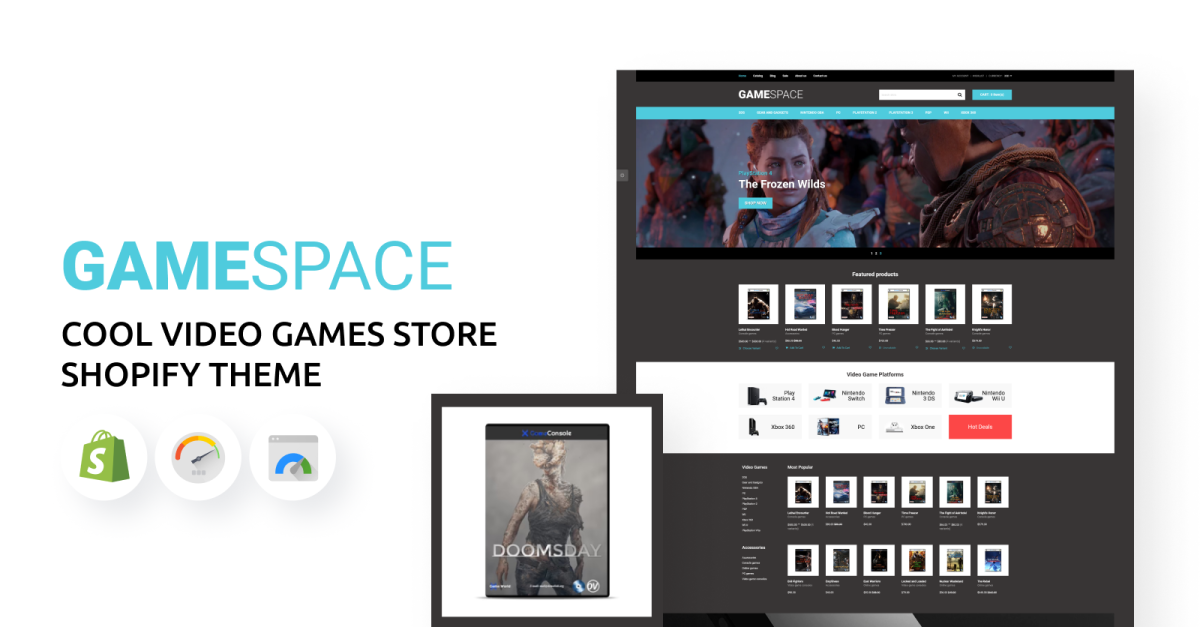 Game Space - Cool Video Games Store Shopify Theme