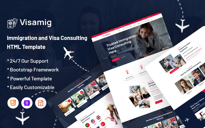 Visamig – Immigration and Visa Consulting Website Template icon