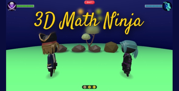 3D Math Ninja - Cross Platform Math Game icon