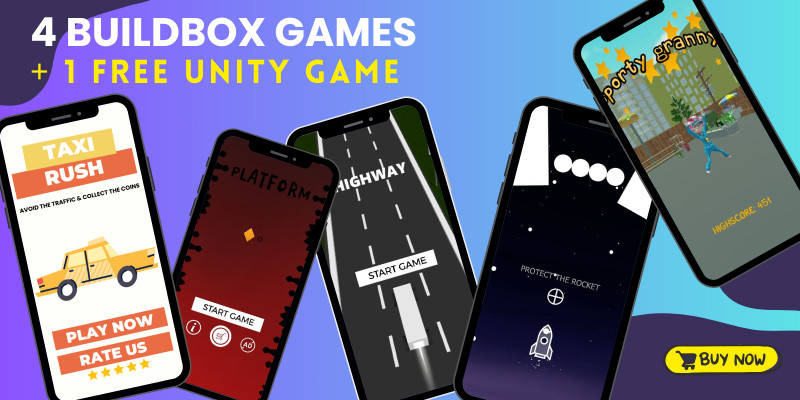 5 Game Bundle - Buildbox Templates by Mxcgames icon