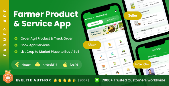 6 App Template | Agriculture App | Crop Management App | Farmer Help App | Crop Market | Farmer App icon