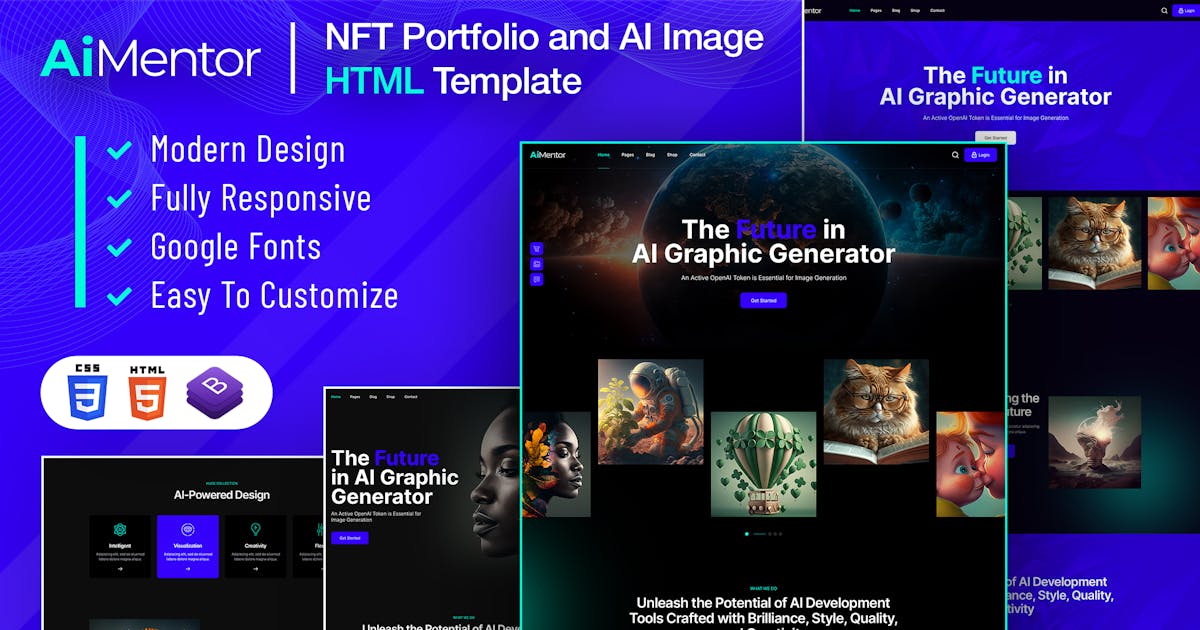AI Mentor | AI Image Generator HTML Template