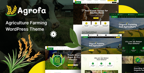 Agrofa - Agriculture Farming WordPress Theme icon