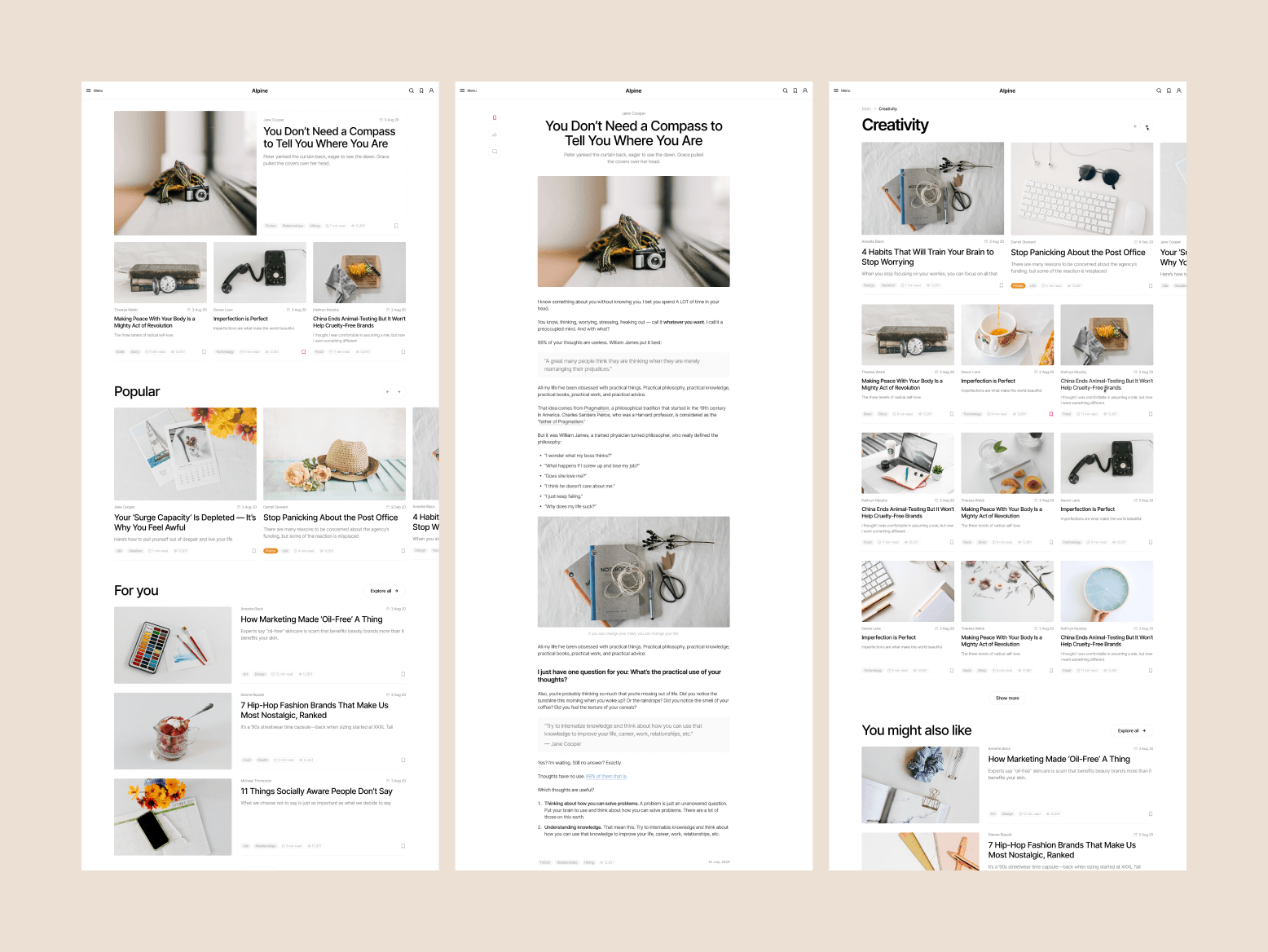 Alpine Blog Templates icon