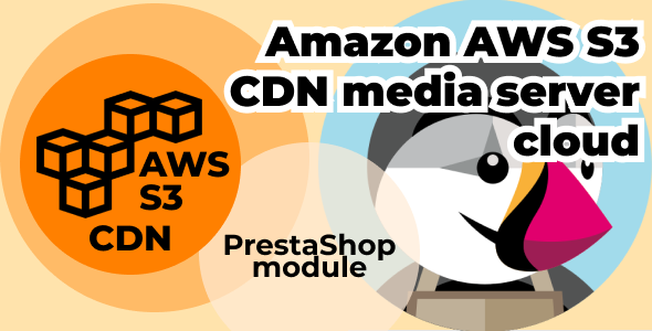 Amazon AWS S3 CDN media server cloud icon