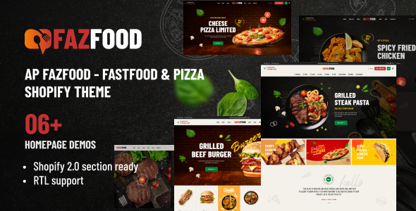 Ap Fazfood - Fastfood Restaurant Shopify Theme icon