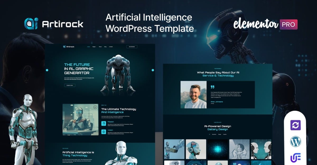 Artirock - Artificial Intelligence And Technology WordPress Theme