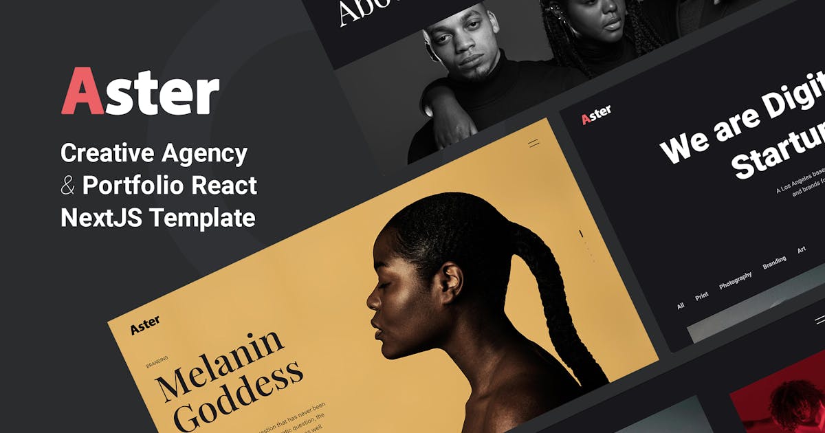 Aster - Creative Portfolio Agency React Template