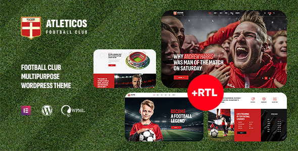 Atleticos - Soccer & Football Sports Club WordPress Theme + RTL icon