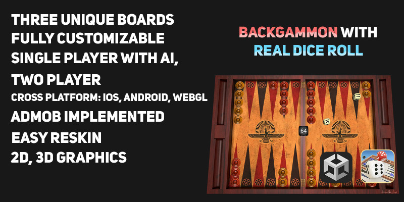 Backgammon With Real Dice - Unity by OxchangerCo icon