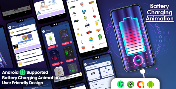 Battery Charging Animation, Charging Battery Animation, Battery Charging show Screen icon