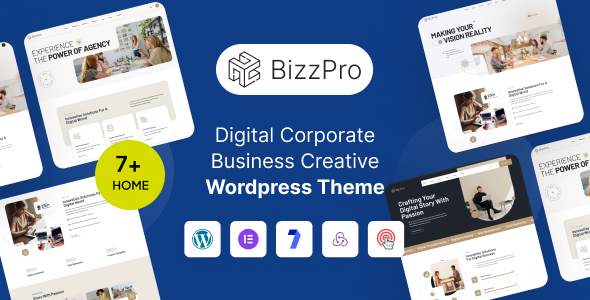 Bizzpro – Digital Corporate Business Creative WordPress Theme Multipurpose icon