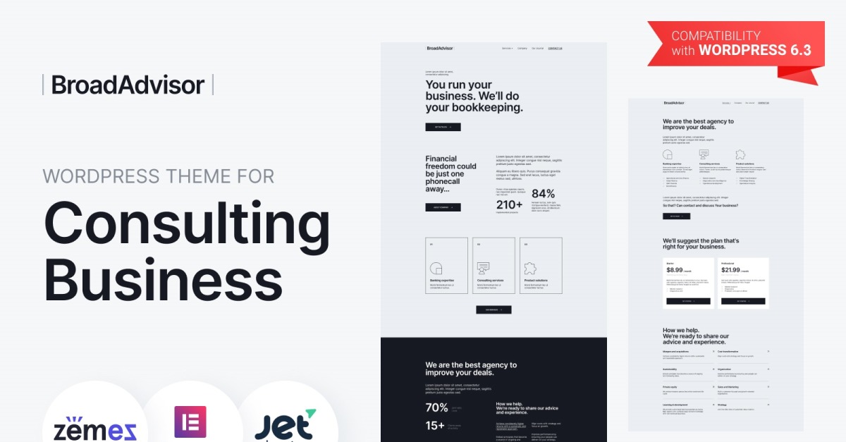 BroadAdvisor - WordPress Theme for Consulting Business