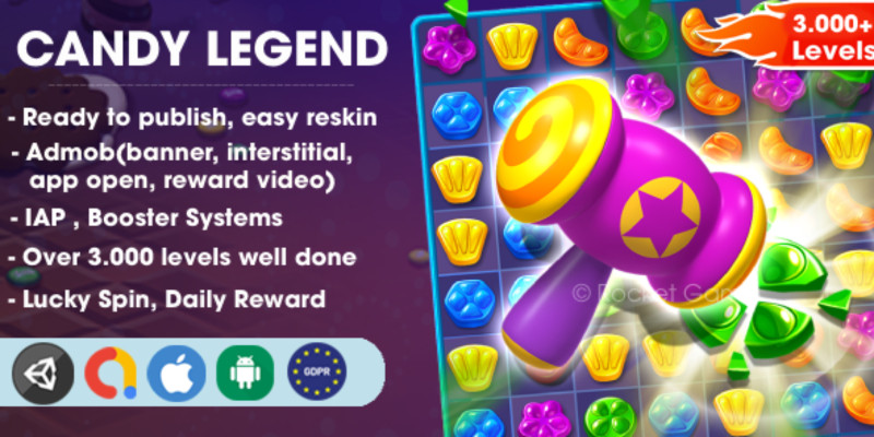 Candy Legend - Unity Complete Game by Rocketgame icon