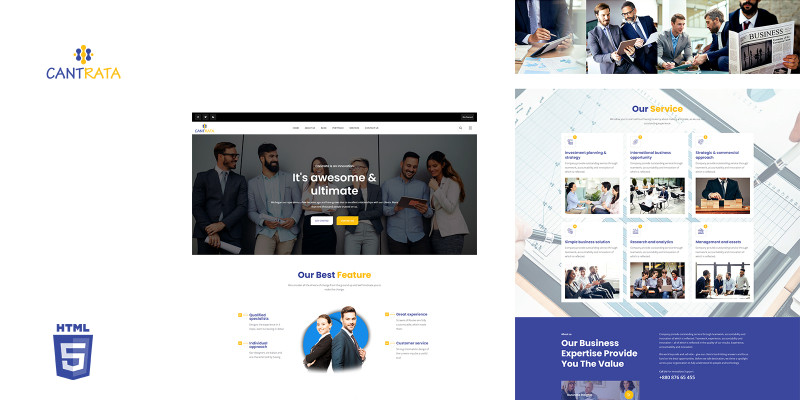 Cantrata Multipurpose Business HTML5 Template by Templatebae icon
