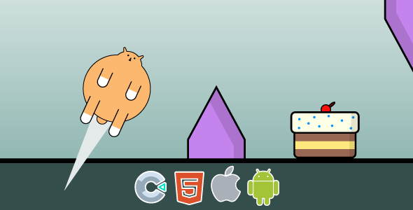 Cats love Cake. Construct 3 (c3p) icon