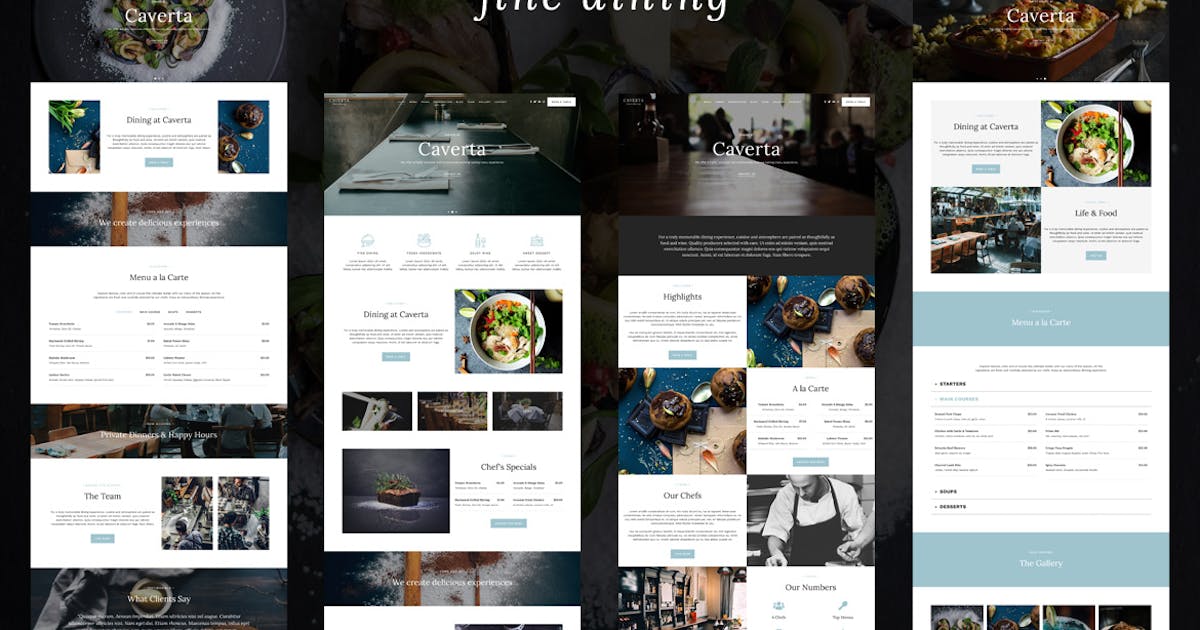 Caverta - Elegant Dining Restaurant Cafe Template icon