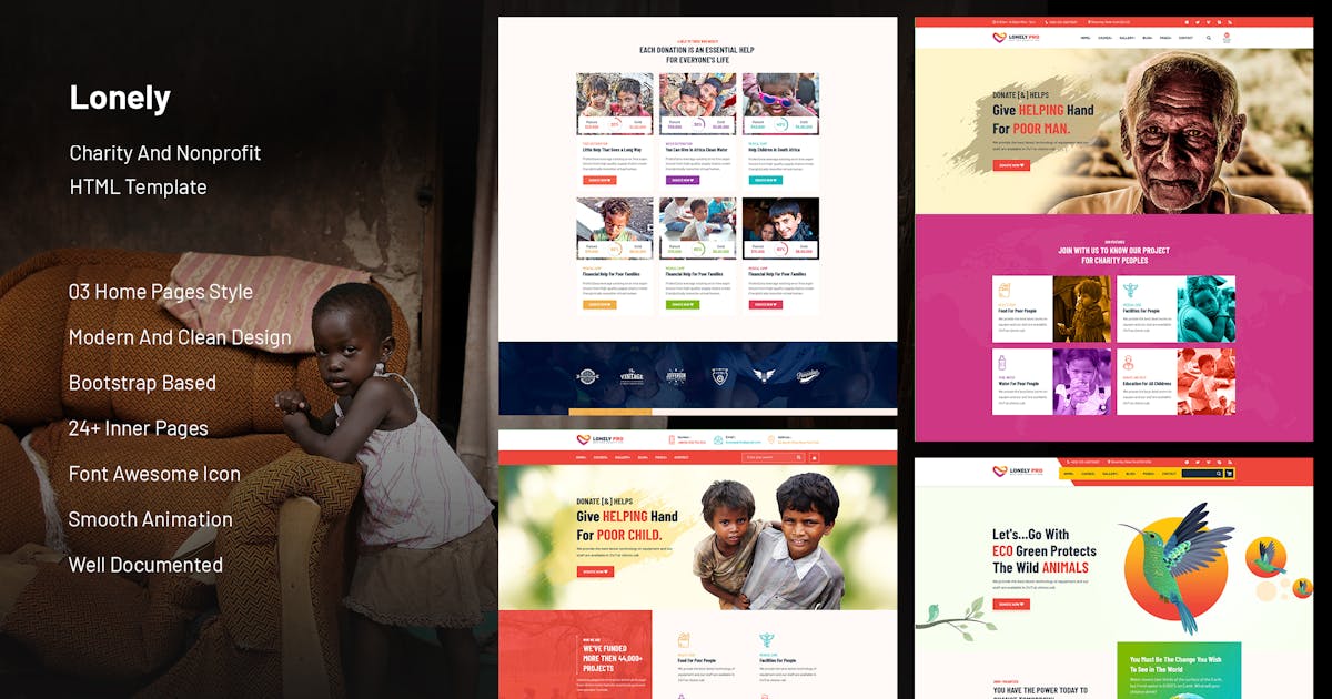 Charity & Nonprofit HTML Template
