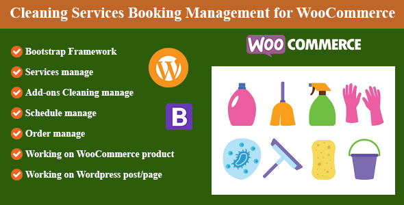 Cleaning Services Booking Management for WordPress and WooCommerce icon