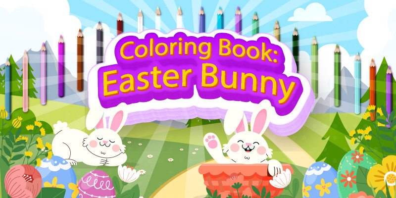 Coloring Book: Easter Bunny - HTML5 Construct Game by TwistedByArt icon