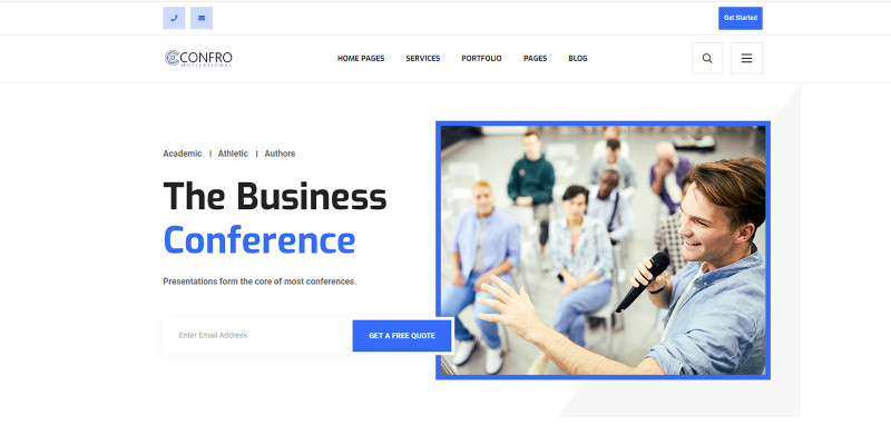 Confro - Conference HTML5 Website Template by Templatebae icon