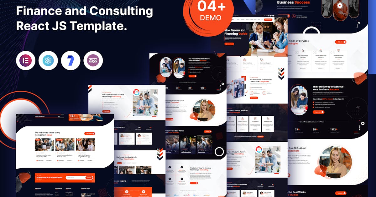 Consen – Finance and Consulting React JS Template.