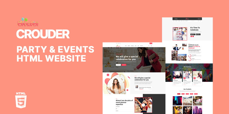 Crouder Event Portal HTML5 Website Template by Templatebae icon