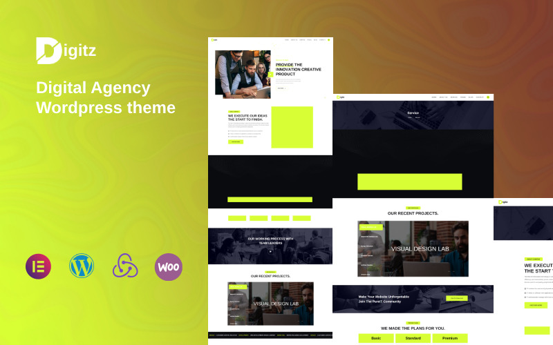 Digitz - Digital Agency Wordpress Theme - TemplateMonster