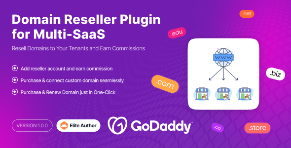 Domain Reseller Plugin - MultiSaas - Multi-Tenancy Multipurpose Website Builder (SAAS) icon