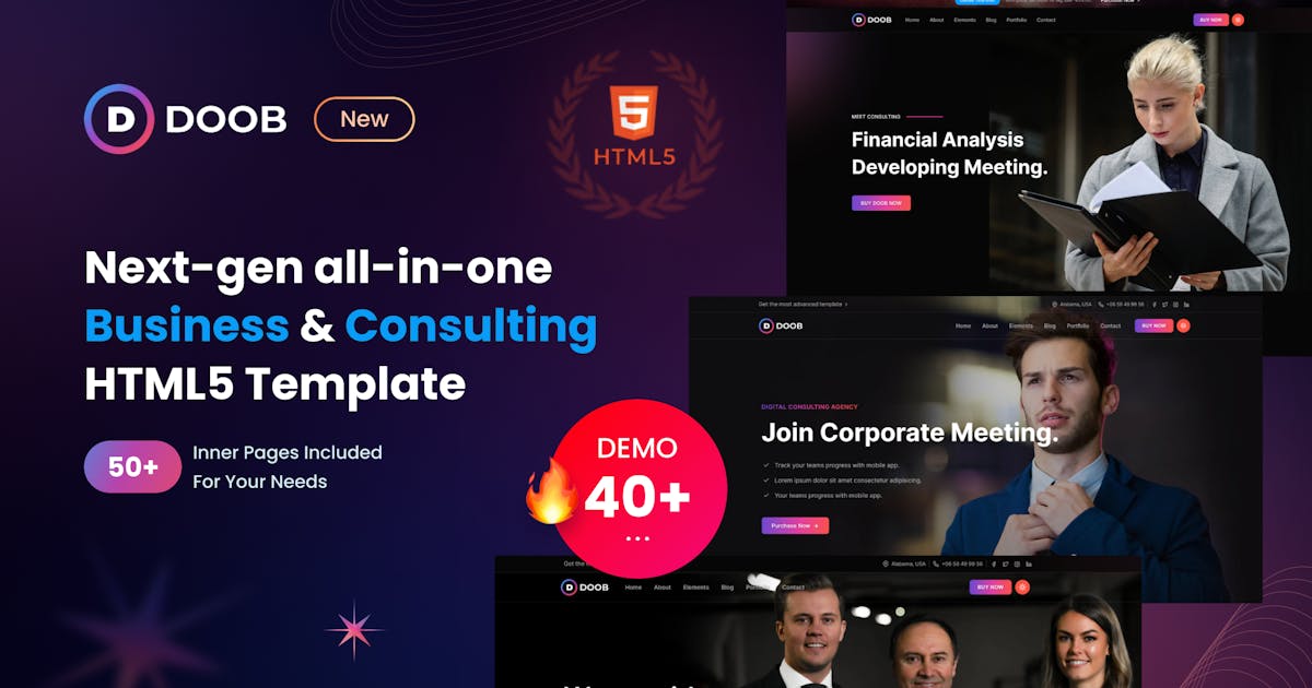 Doob - Business & Consulting Bootstrap 5 Template icon