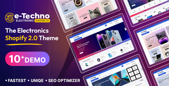 E-Techno - Electronics & Gadgets Multipurpose Shopify 2.0 Responsive Theme icon