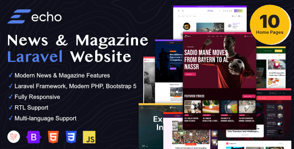 Echo - News & Magazine Laravel Platform icon