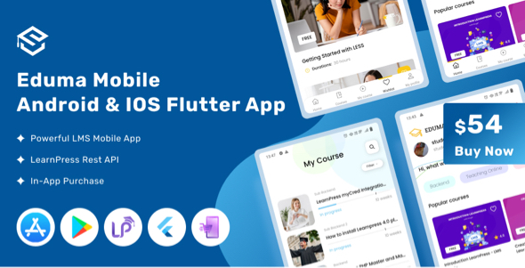 Eduma Mobile - Flutter LMS Mobile App for iOS & Android icon