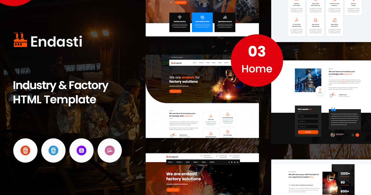 Endasti - Industrial Industry & Factory
