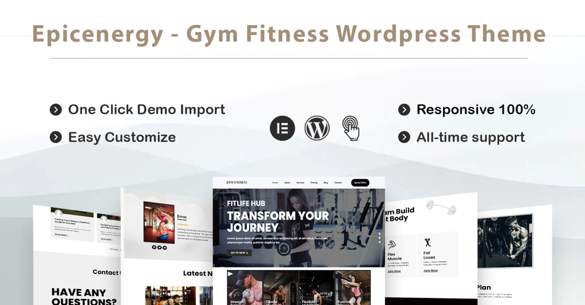 Epicenergy - Fitness and Gym Elementor WordPress Theme icon