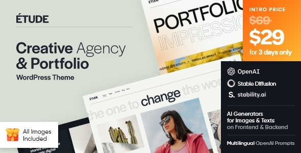 Etude — Creative Agency & Portfolio WordPress Theme icon