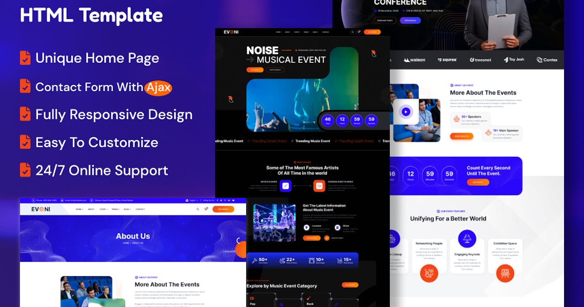 Eveni - Event & Conference HTML Template icon