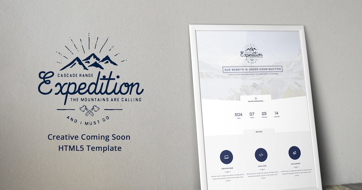 Expedition - Creative Coming Soon HTML5 Template