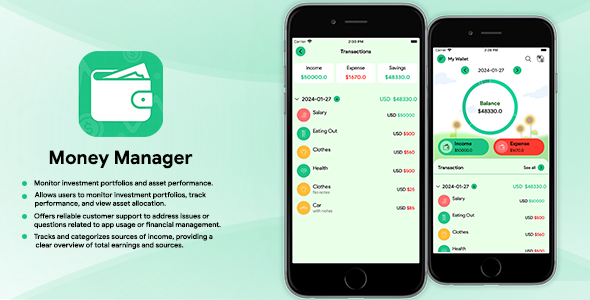 Expense : Money Manager | IOS | Swift | UIKIT | ADMob icon