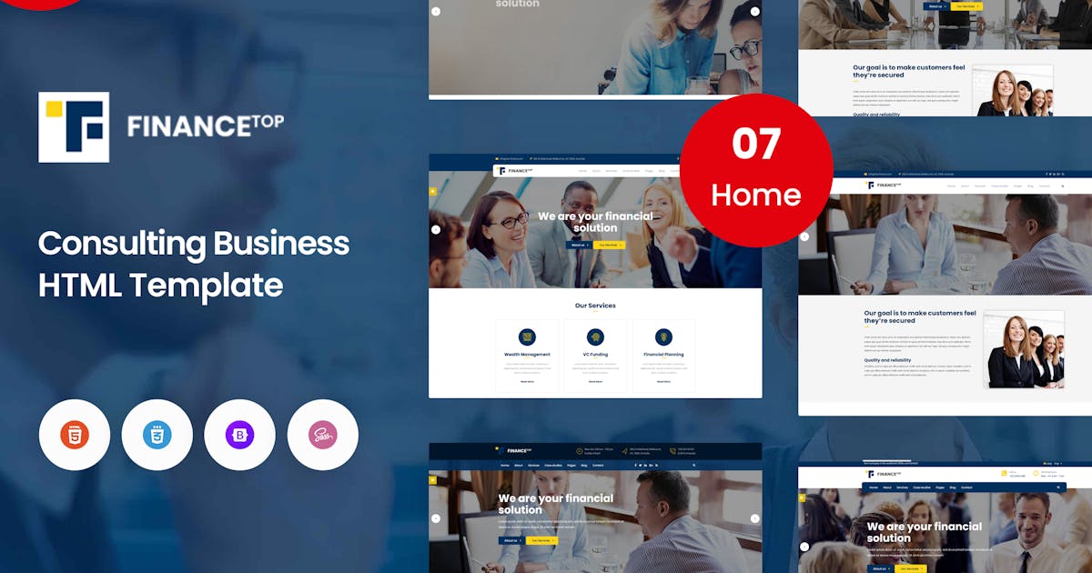 Finance Top - Consulting & Business Template