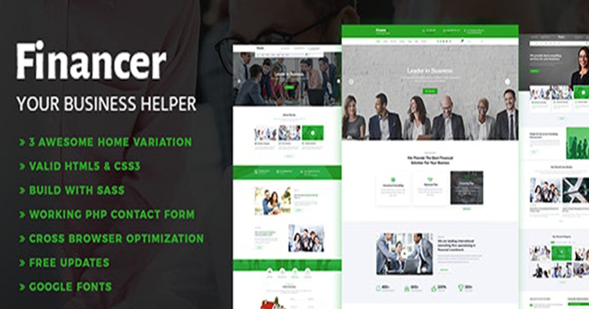 Financer - Consulting & Business Template